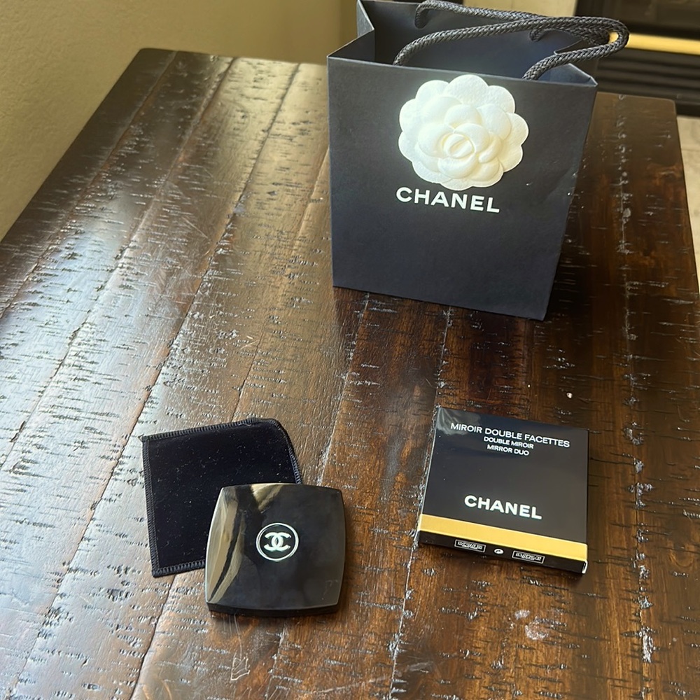 Authentic Chanel double sided mirror brand new with gift bag